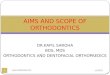 aims and scope of orthodontics