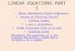 1555 linear equations