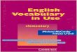 Cambridge   English Vocabulary in Use (elementary)