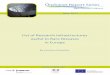 List of research infrastructures useful to rare diseases in Europe