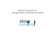 Medical research on eating slowly correlated to health