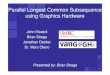 Parallel Longest Common Subsequence using Graphics Hardware