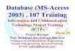Information and Communication Technology Project Training (ICTP)