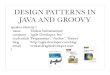 design patterns in java and groovy - agiledeveloper.com