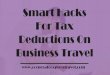 How To Deduct Tax On Business Travel