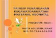 (1)prinsip penanganan kegawatdaruratan maternal neonatal