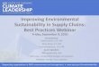 Improving Environmental Sustainability in Supply Chains: Best 