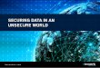 SECURING DATA IN AN UNSECURE WORLD