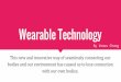 Wearable Technology - FILM 260