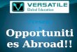 Versatile Global Education Presents Overseas while Studying Abroad!!!