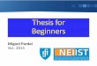 Thesis for beginners 2015-10