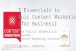 Five Epic Content Marketing Essentials to Know - Content Connections #acrolinxcc