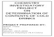 Investigatory project for chemistry
