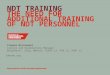 NDT - the need for additional training