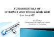 Lecture 02 fundamental concepts of internet and www khalid khan