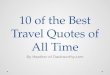 10 of the Best Travel Quotes of all Time