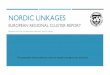 Nordic linkages, European Regional Cluster Report (redacted version)