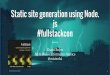 Static site generation using Metalsmith (Node.js)