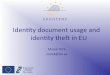 Identity document usage and identity theft in EU