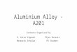 Aluminium alloy   a201