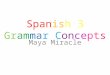 Maya   spanish 3 grammar concepts