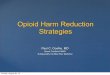 Opioid Harm reduction