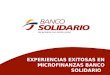 IFI'S Banco Solidario experiencias exitosas nov 09