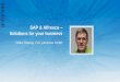 Anwendungsbeispiele verschiedener SAP-Alfresco Umgebungen - Volker Bläsig, CEO, pernexas