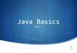 Java basics part 1