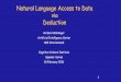 Natural Language Access to Data via Deduction