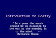 Poetic terms - WorWic FA2016