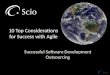 10 Top Considerations for Successful Outsourcing with Agile