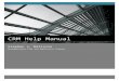 CRM Help Manual reference_Stephen Delissio