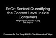 SoQr: Sonical Quantifying the Content Level inside Containers