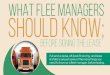 What Flee Managers Should Know; Before Signing the Lease