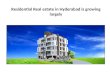Residential real estate in hyderabad is growing largely