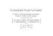 Embedded Float Formatter