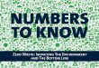 Numbers to Know - Zero Waste 2016