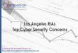 Los Angeles RIAs Top Cyber Security Concerns (SlideShare)