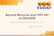 B2SHARE: Record lifecycle and HTTP API