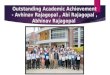 Outstanding Academic Achievement - Avhinav Rajagopal