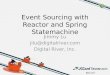 Event sourcing with reactor and spring statemachine