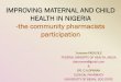 Role of community pharmacists in improving maternal and child health in Nigeria