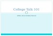 College talk  101 part 2