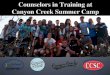 Counselors in Training with Canyon Creek Summer Camp