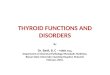 Thyroid functions and disorders presentation