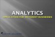 Analytics   application for different businesses