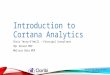 Introduction to Cortana Analytics