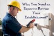 Why you need an export to rewire your establishment
