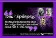 Way for Purple - Epilepsy Public Awareness campaign